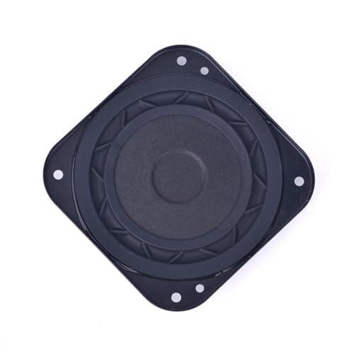 EXQIOUR Altavoz interno de 3 pulgadas, 8 ohmios, 15 W, portátil, multimedia, forma redonda, marco de goma, amplificador de sonido