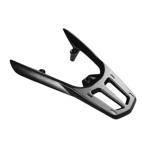 CHICIRIS Estante de Almacenamiento Trasero para Motocicleta, Práctico Soporte de Diseño Hueco para Vario 125 Click 150 2014-2021, Aleación de Aluminio, Negro Mate, 1 Unidad