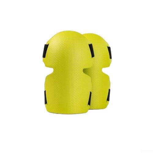 Rodilleras de jardinería, correas ajustables de espuma EVA ligera, protección para trabajos de limpieza de jardinería (amarillo y verde)