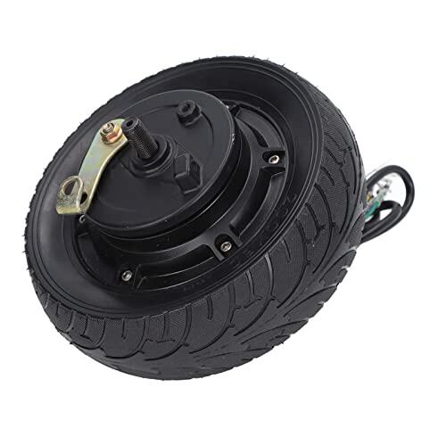 Naroote Motor de Cubo de Rueda de 8 Pulgadas con Freno de Tambor, Alta Potencia, 1200W, para Bicicleta Eléctrica y Scooter, Aleación de Aluminio Resistente Al Agua