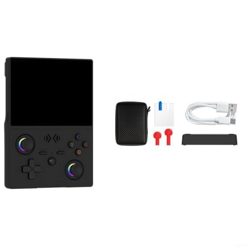 Wodsty Consola retro portátil XF45V, 4,5 pulgadas HD IPS, 18000 juegos preinstalados, más de 30 emuladores, extraíble, 4000 mAh (negro)