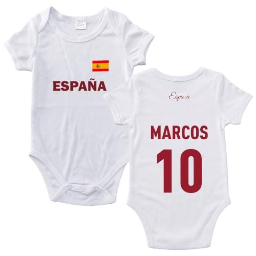 El Primer Uniforme del Hincha: Body Personalizado Selección Española Bebé