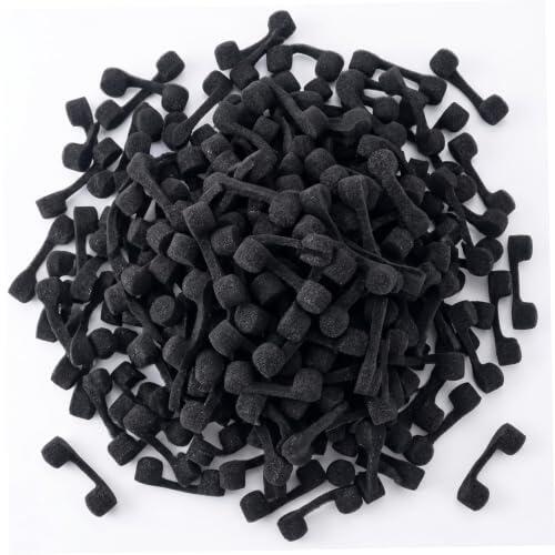 Filtro Nasal, Paquete de 200 Filtros Nasales, Tapones de Filtro de Polvo Reutilizables Lavables, Protección, Filtros de Aire de Esponja Suave para Olores/Polvo/Polen/Alérgenos, Negro