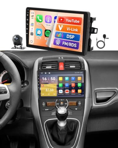 Renueva tu Toyota Auris (2006-2011) con la pantalla táctil Fuluku de 10 pulgadas, CarPlay, Android Auto y sistema Plug & Play avanzado.
