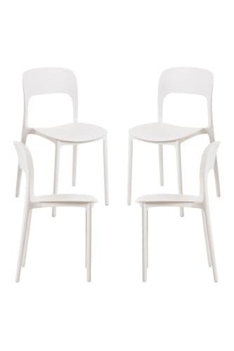Regalos Miguel - Packs Sillas Jardín - Pack 4 Sillas Ambiance - Blanco