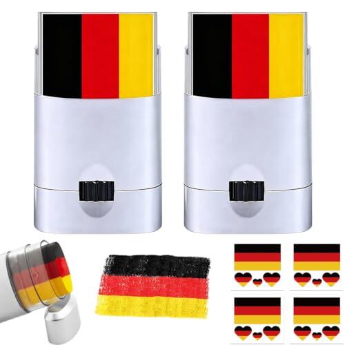 2 Piezas Pintacaras Bandera 2026 con pegatinas, para eventos deportivos de WM, actividades para aficionados, fiestas en el estadio (4-DE2)