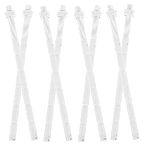 Toyvian Pulsador Cisterna Roca Varillas de Plástico Resistentes y Diseño Roscado, Pack de 10 Piezas para Inodoro, Instalación Fácil y Duradera en Baño
