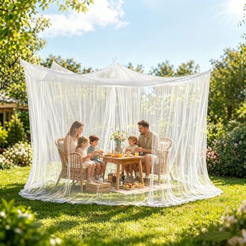 Disfruta de tu jardín sin insectos: Mosquitera grande para cenadores