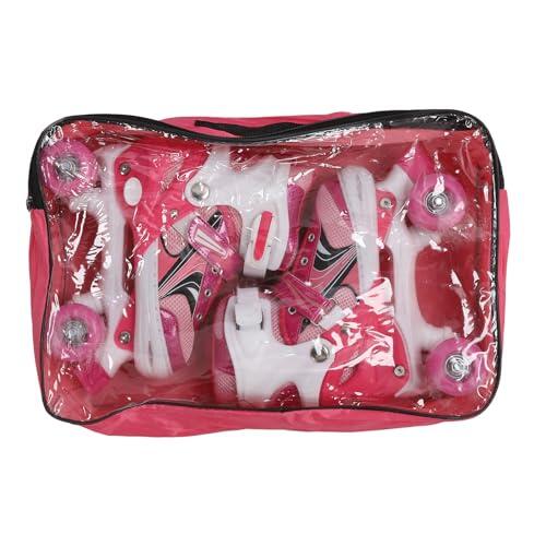Picysa Patines de Cuatro Ruedas para Niños, Niñas, Elegantes, Duraderos, de PVC, Cuatro Ruedas, Patinaje Interior y Exterior, 1 par (#1)