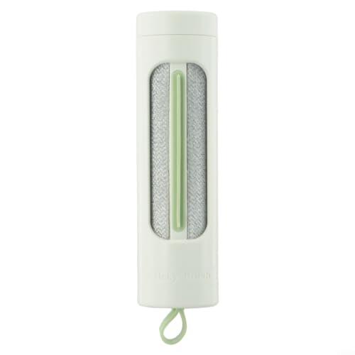 Cepillo de rodillo con cerdas de doble acción para limpieza de pelo de mascotas y pelusa en ropa, muebles y artículos de viaje (verde)