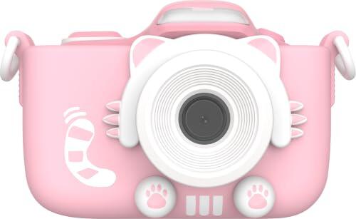 myFirst Cámara 3 Full HD de 16 MP Frontal HD para niños, cámara Digital y Lente Selfie y Macro, Almacenamiento de Tarjetas de Memoria de hasta 32 GB, cámara de Video Digital para niños, Incluye Funda