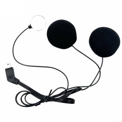 Micrófono de intercomunicación de motocicleta para sistemas Cardo, accesorios de auriculares de cable duro y suave, piezas de audio para comunicación de casco (B)