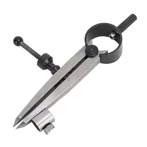 FTVOGUE Calibrador de Resorte de 75 Mm con Tuerca de Bloqueo y Funda para Bolígrafo para Medir y Trazar Carpintería