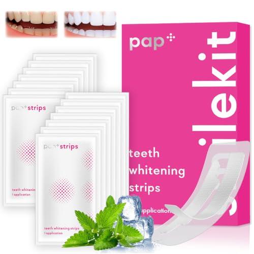28 Piezas Tiras Blanqueadoras Dientes, Kit Blanqueador Dental Profesional, Whitening Strips Anti-Deslizantes, Para Dientes Para El Café Té, Refresca RespiracióN