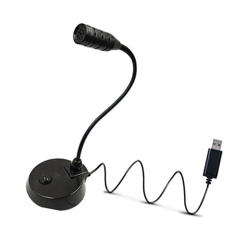 Nucelit Micrófono de conferencia de escritorio USB / 3,5 mm / tipo C botón silencioso al instante micrófonos de supresión profesional, micrófono USB