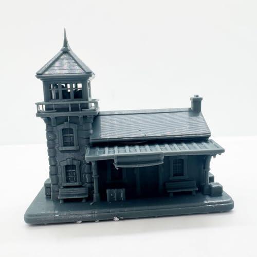 MRY-SFW Estación de tren de piedra 1/220 con torre de vigilancia