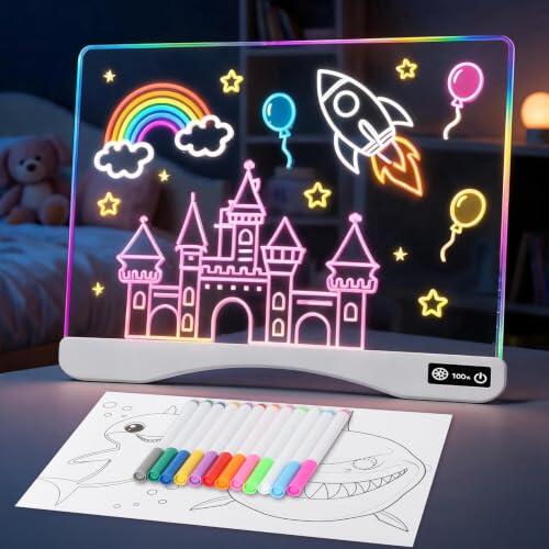 Ilumina la creatividad infantil: Análisis de la pizarra LED hzuisst de 16 pulgadas