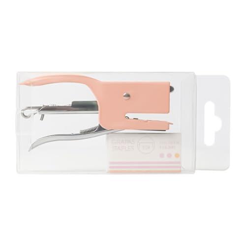 Grapadora de metal de grado profesional con aguja de recambio, agarre ergonómico que reduce la fatiga de la mano durante largas tareas. Engrapadora eficiente