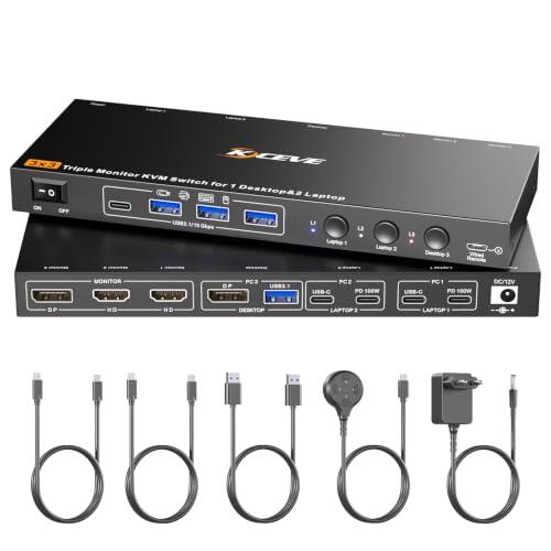 La solución definitiva para conectar tres monitores y compartir periféricos entre varios equipos