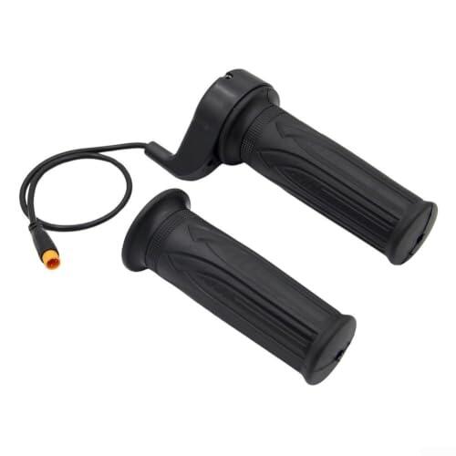 Allthingstore Acelerador giratorio para bicicleta eléctrica y scooter con mango de control de velocidad, impermeable, color negro