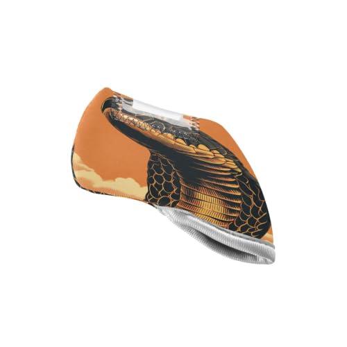 Cobra - Fundas para cabeza de palo de golf, estilo vintage, color naranja y negro, fundas resistentes para palos de golf, para hombres y mujeres