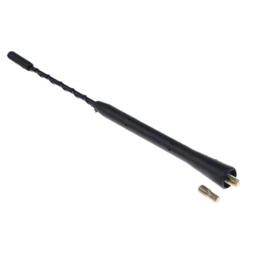 YIXANNX Antena de Repuesto para Radio Am/FM, Color Negro, Resistente, con mástil de látigo, amplificada, Compatible con Muchos vehículos. Antena de Techo