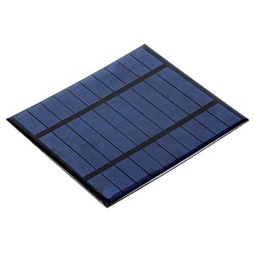 Aramox Cargador de Panel Solar de 2,5 W y 5 V Módulo de Energía Solar de Silicio Monocristalino con Protección contra Sobrecarga 130 X 150 Mm para Acampar Al Aire Libre Senderismo Carga de