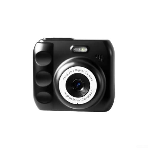 Cámara digital para niños pequeños con video y fotos HD 1080P, selfie, reproducción, filtros, características de juegos, material ABS resistente y diseño compacto (es negra)
