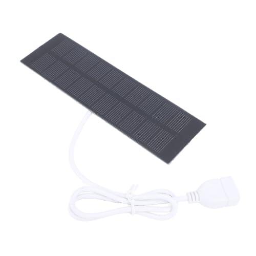 Yosoo Health Gear Cargador de Panel Solar de 1W Cargador Solar Portátil 5V USB Silicio de Cristal único 148x45 Mm para Luces Ventiladores Mini Motores Camping Senderismo Viajes Uso de Emergencia