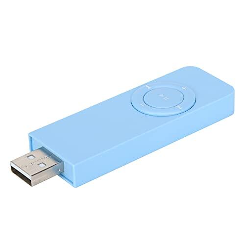 Qudinip Reproductor de Música MP3 Reproductor Multimedia Digital Compacto Portátil para Amantes de la Música con Cordón, Admite Formatos MP3 y WMA, Incluye Auriculares y USB 2.0, Expansión de 32 GB