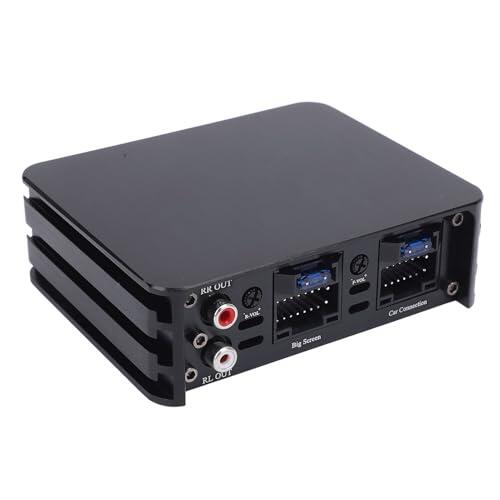 Xiuganpo Amplificador para Automóvil, Clase AB 320W 4 Canales Mejora la Calidad del Sonido Aleación de Aluminio con Cableado Plug and Play para Estéreo (4 Canales)