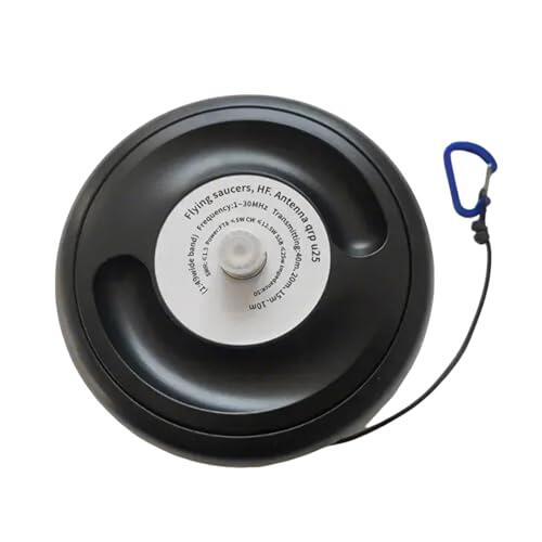 Nucelit Flying Saucers QRP U25 Antenas de onda corta 1:49, banda ancha, montaje rápido, solución de montaje versátil, anillos de carcasa impermeable, antenas