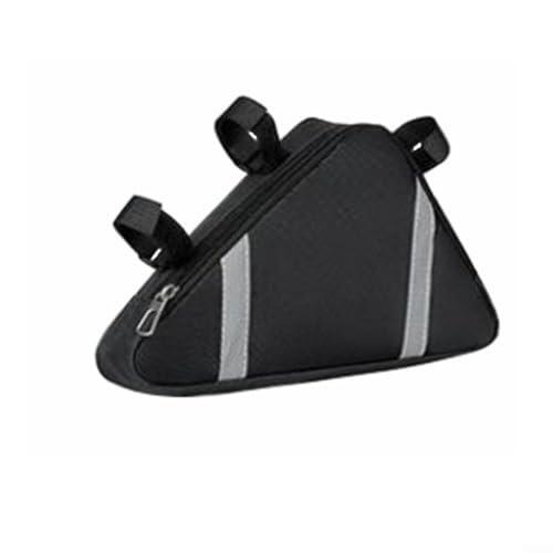 Caswynlife Bolsa de lona para marco de bicicleta para bicicletas plegables de carretera de montaña, bolsa frontal de almacenamiento de sillín de ciclismo con gran capacidad, accesorios de bicicleta