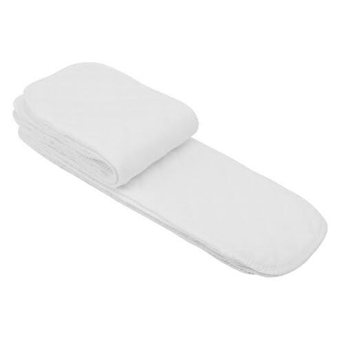 HEEPDD Pañal de Tela con Forro para Pañales, Inserciones de 6 Capas de Algodón Suave para Bebés de 0 a 2 Años, Pañales de Tela Modernos Altamente Absorbentes (Tres capas (32 * 12cm))