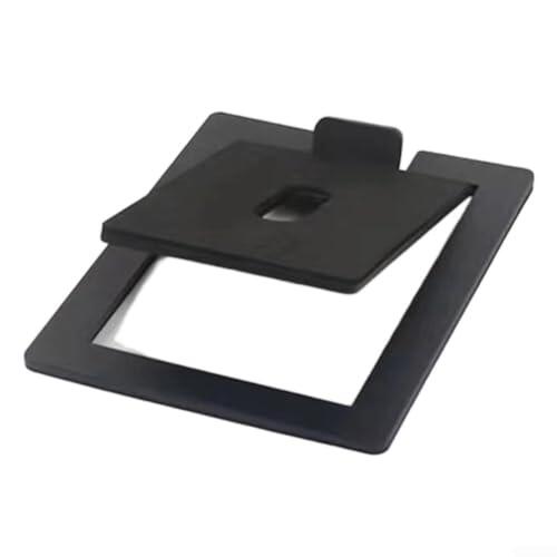 Soporte de altavoz de escritorio de altura ajustable de metal con abrazadera para monitor de estudio, almohadilla antivibración para oficina en casa, 23 cm-35 cm (negro-sólido)