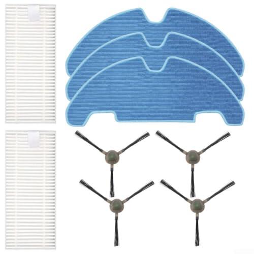 Piezas de repuesto para robot aspirador Lefant M310 con filtros, almohadillas de fregona y cepillos laterales para limpieza diaria del hogar (A)