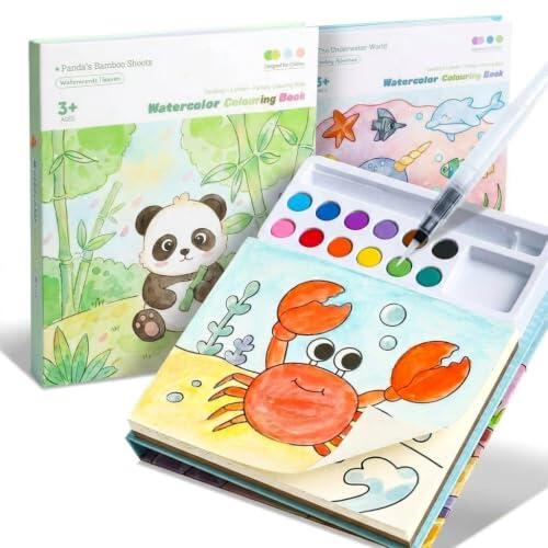 El arte sin manchas: todo sobre los libros de acuarelas para niños