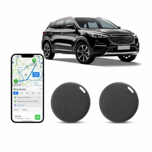 2 × GPS Localizador GPS para Coche (para Android e iOS)Mini Rastreador | Tiempo Real Global Seguimiento Geolocalizador Car GPS para Motocicletas Sin Tarifa Mensual Sin Suscripción Impermeable