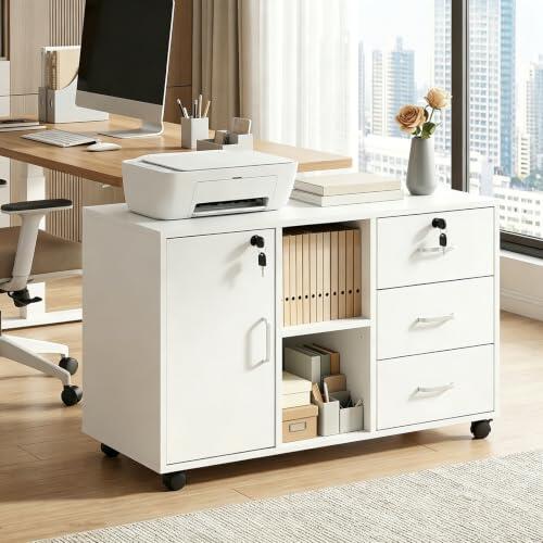 Optimiza tu espacio de trabajo: Análisis de la cajonera móvil anrekl con cerradura