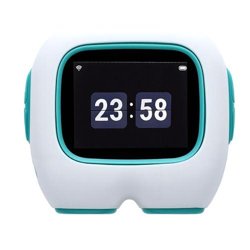 Fockety Robot con IA, Robot Interactivo con 40 Tonos de Voz y batería de 1500 mAh, 8 x 7 x 3,8 cm. Mascota electrónica Recargable de Escritorio, Asistente de Aprendizaje para niños