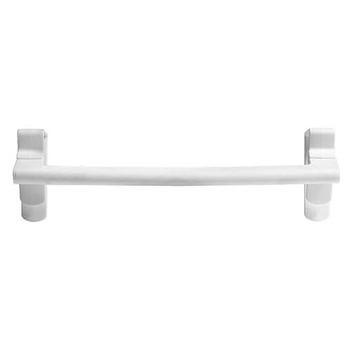 Wall Mounted Towel Rack No Drill | PP Plastic Space Saving Hand Towel Holder for Bathroom/Kitchen/Vanity | Easy Install, Compact & Sturdy | Organizer for Cabinet