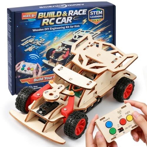 Aprender Jugando: El Kit de Construcción de Coches Teledirigidos de Ciencia y Madera