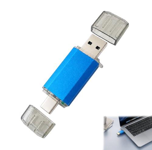 Solución de almacenamiento versátil: Memoria USB 2 en 1 Tipo C y Tipo A de 256MB