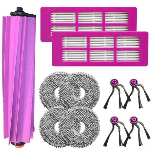 Kit de limpieza mejorado para Midea para V16 para Eureka J15 para aspiradora Evo Ultra, con cepillos laterales de cepillo principal, filtros y paños de fregona