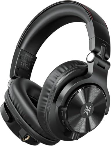 OneOdio A70 Gen 2 Auriculares Bluetooth Over-Ear, Hi-Res LDAC para DJ | 72 h, Bluetooth 6.0, micrófono, Audio Sharing y conectores de 3,5/6,35 mm para estudio, DJ, guitarra y teclado