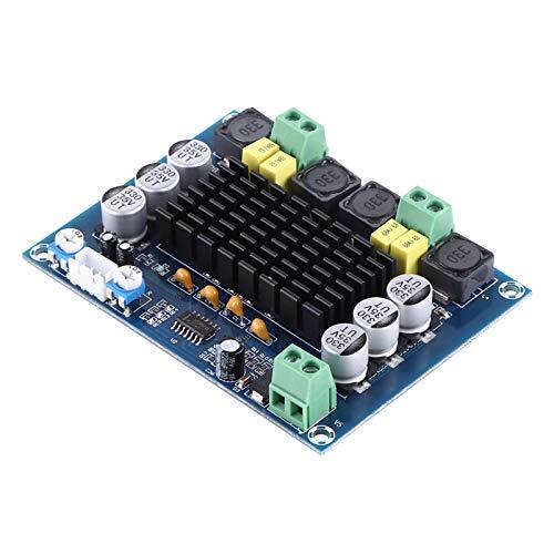 Dioche Amplificador de Potencia Digital Estéreo de Doble Canal DC12-26V 120W + 120W con Diseño Avanzado y Disipador de Calor