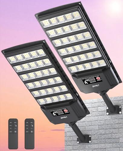 Iluminación exterior eficiente: Análisis de las farolas solares JAYNLT de alta potencia