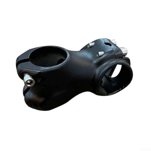 Vástago de aleación de aluminio para bicicleta, 31,8 mm x 50 mm, para bicicletas de carretera de montaña, elevador anodizado negro con abrazadera de horquilla de 28,6 mm, manillar corto de calidad