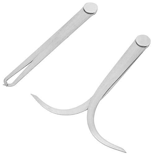 Riuulity Calibradores de Acero Inoxidable de de 6 "para Medir el Diámetro Interior y Exterior, 2 Piezas