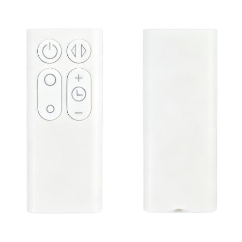Control Remoto de Repuesto Compatible con Ventiladores Dyson AM06 AM07 AM08 - Blanco - Fácil de Usar - Tecnología Infrarroja 3.0 - Distancia de Control Amplia